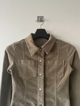 Western collar mini dress