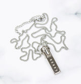 zipper pendant necklace (6636493078646)
