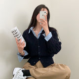 オールデイツイストVネックカーディガン / [Bellide made] All-Day Twist V-Neck Cardigan