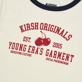 YOUTHHOSTEL GRAPHIC SEMI CROP T-SHIRT [IVORY]