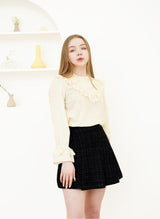 lace chiffon blouse (6688682508406)