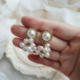 パールブーケピアス - アンティーク ver. / Pearl Bouquet Piercing - Antique ver. (Kep1er Chaehyun Earrings)