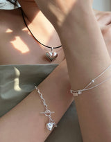 [92.5silver]  juicy heart necklace