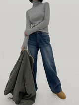 リブウォーマーポーラーT-シャツ / Ribbed warmer polar T-shirt (3color)