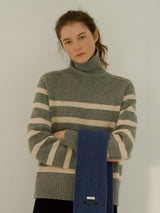 Striped wool turtleneck (6653797498998)