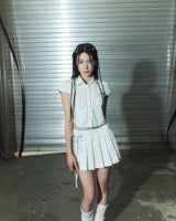 denim eyelet sk - ivory