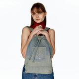 ヨコバケットバッグ (L) / Yoko Bucket Bag (L)(denim)