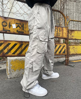 マルチポケットジッパーストリングカーゴパンツ / multi-pocket zipper string cargo pants