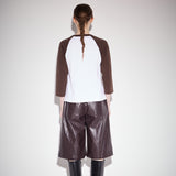 ロゴラグランTシャツ / Logo raglan t-shirt brown