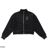 ROSE VELOUR  TRACK JACKET