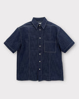 ノンフェードリネンショートスリーブシャツ/MG516 Non-Fade Linen Short-Sleeved Shirt (2 colors)