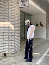 コーニルy2kウォッシング刺繍パッチカラーマッチングボールキャップハット/Cornil y2k Washing Embroidery Patch Color Matching Ball Cap Hat