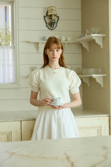 ROSETTE PUFF KNIT