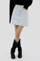 アイスライトブルーミニスカート/no.6176 Ice Light Blue Mini Skirt