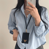 [50,000 copies sold!/All four seasons] Cheese cotton cropped shirt, shirt