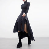 Frenky Unbalanced Skirt Pants