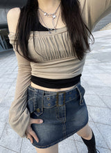 ホルターネックバックレスレイヤードスリーブレス / Halter neck Backless Layered Sleeveless