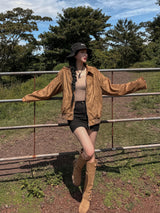 (UNISEX) ラモンスエードブルゾンジャケット