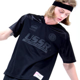 USSRプリントフットボールTシャツ