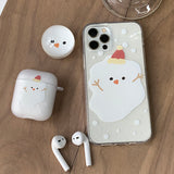 スノーマン_スノークリスマスAirPodsケース_マット