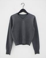 ミニマルVネックニット/Minimal V-neck Knit (12color)