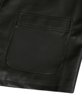 87-STAN032 [VeganLeather]ボールドウェイスティッチレザージャケット