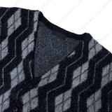 ジグザグモヘアアーガイルカーディガン/EV Zigzag Mo Hair Argyle Cardigan (2 colors)