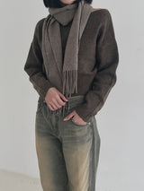 ソフトリップラインニット/Soft lip line knit (5color)