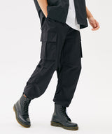 TWO TUCK CARGO STRING JOGGER PANTS (BEIGE) (6585162563702)