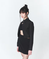 シングルボタンシャツ/Single Button Shirt Black