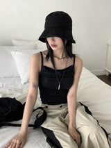 Dao shirring drape sleeveless