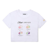 チェリーブラー半袖Tシャツ／CHERRY BLUR SHORT SLEEVE T-SHIRT [WHITE]