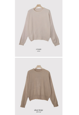 Basic Autumn Round Knit (10color)