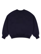 Women's Crop Maison LeLis Hidden Logo Sweatshirt Navy(FCD1TS201W)