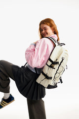 ポケットテクニカルストリングバックパック／POCKET TECHNICAL STRING BACKPACK [IVORY]