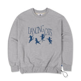 ダンシングキャッツスウェットシャツ / 25P DANCING CATS SWEAT SHIRTS_GRAY