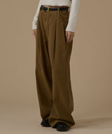 OBLIQUE LINE WIDE PANTS(BELT SET)