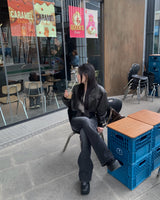 Tale boots cut denim pants