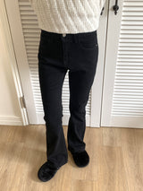 テシースリムコットンブーツカットパンツ