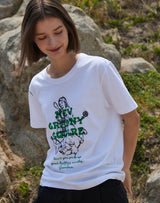 【OUTLET】グランマプリントレギュラーフィットTシャツ GREEN
