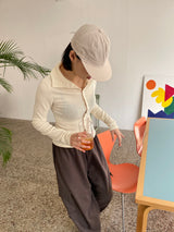 オープンハイネックTシャツ
