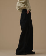 OBLIQUE LINE WIDE PANTS(BELT SET)