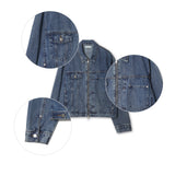 RU8314 Unbalanced Jean Jacket (2 colors)