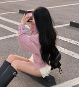 [Bellide made] Bubble Hidden Cropped Field Jacket