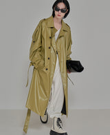 [自主製作] LUCAS leather trench coat 2 color (6678768746614)