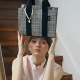 ツイードキャンバスバッグ / Tweed Canvas Bag_Medium