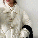 Tteokbokki button collar quilting padded