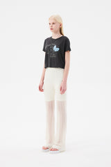 ウィッティバニートムボーイスケッチTシャツ / WITTY BUNNY TOMBOY SKETCH T-SHIRT [CHARCOAL]