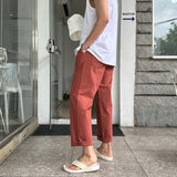 リーンアンドセミワイドリネンベンダブルパンツ / Lean and Semi-Wide Linen Bendable Pants (6 colors)
