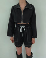 ステッチリネンショーツ/Stitched Linen Shorts (3color)